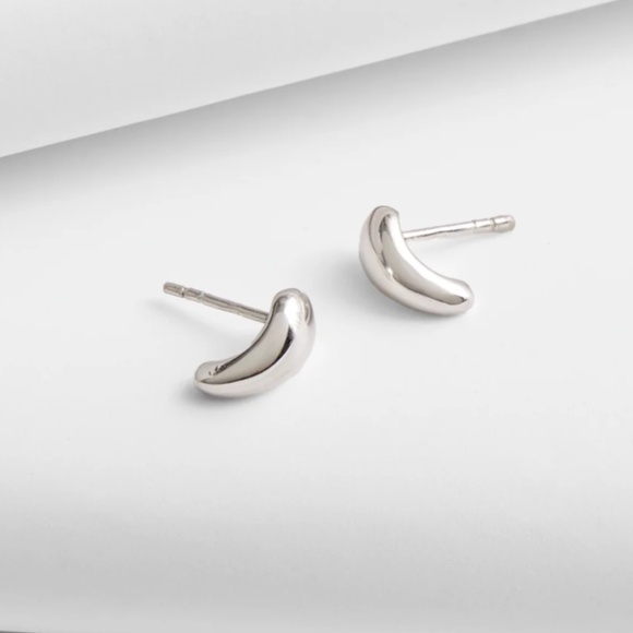 New MADEWELL Demi-Fine Chunky Bubble Mini Stud Earring Silver $38 NT459 - Picture 1 of 3